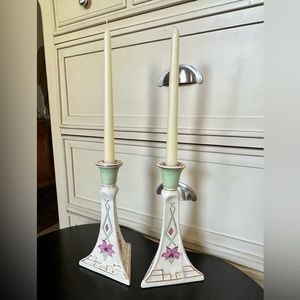 Pair of vintage candleholder
